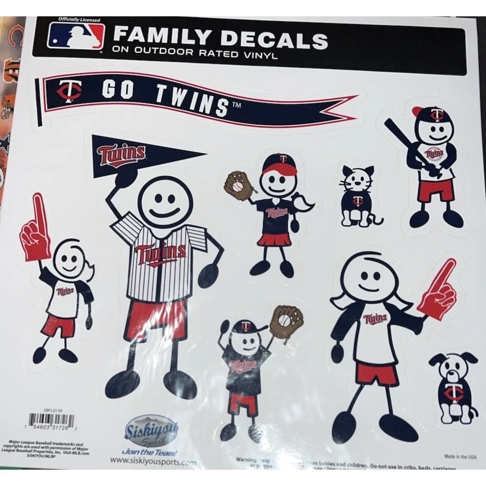 MN Twins Team Family Decals‎ Minnesota
